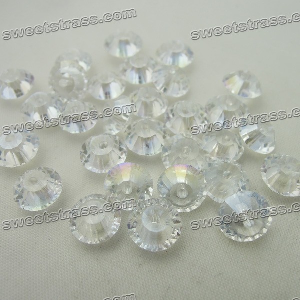 Glass 3mm Bicone Beads Wholesale - Crystal