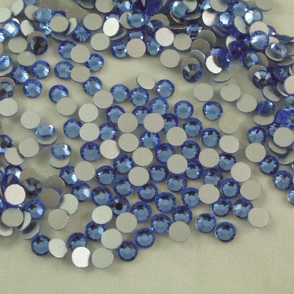 Non Hot Fix Rhinestone Crystals For Nails Art Light Sapphire