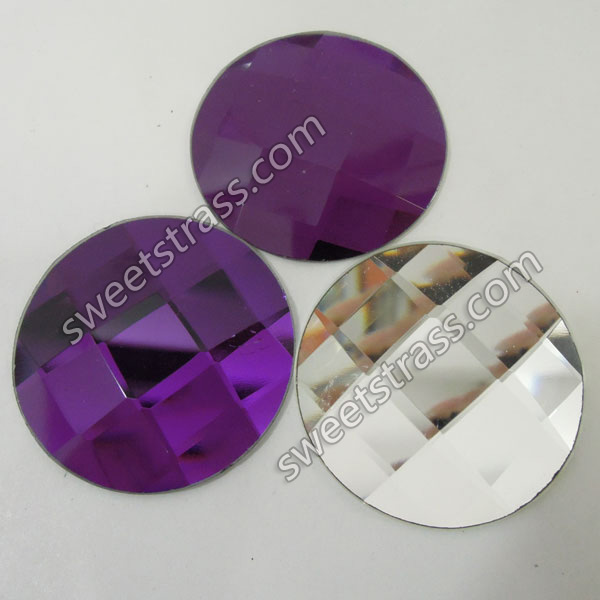 Faceted Shaped Purple Flatback Crystal Rhinestones Wholesale