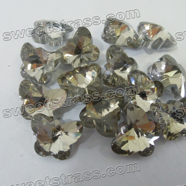 Loose Faceted Butterfly Shaped Glass Rhinestones Jewels Wholesale