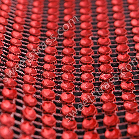 Wholesale Red Plastic Strass Rhinestone Banding Roll