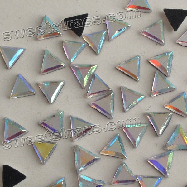 Crystal AB Triangle Shape Flat Back Stones Wholesale