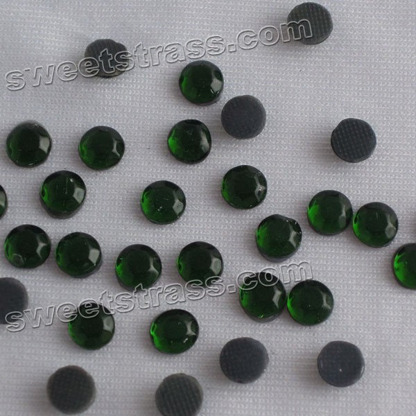 Fabric Rhinestones Cheap China C Emerald SS16