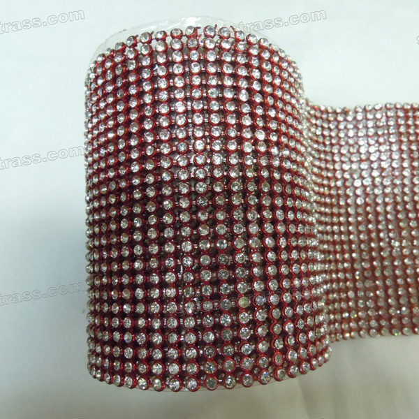 Crystal Aluminum Rhinestone Mesh Ribbon Wholesale