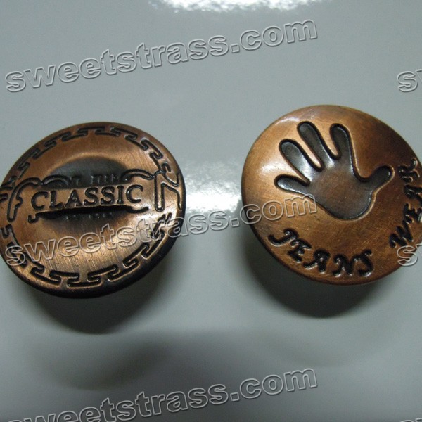 Clothing Metal Jeans Buttons Suppliers