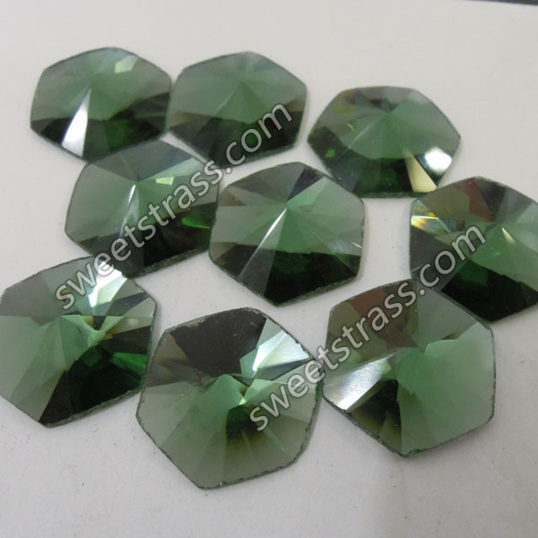 Faceted Fancy Shaped Flat Back Glass Stones Wholesale