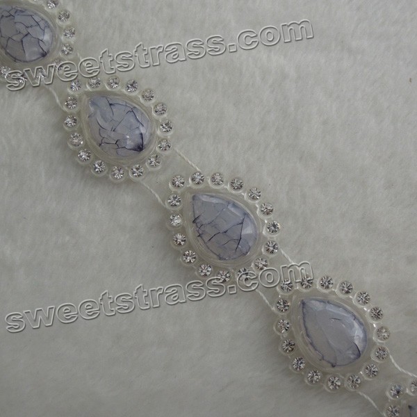 Plastic Banding Crystal Gemstone Ribbon Jewelry Wholesale