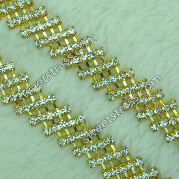 Decorative Rhinestone Cup Chains By The Yard