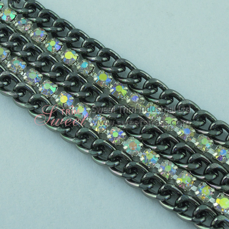Hotfix Sticky Cup Chain Rhinestone Trimming Wholesale