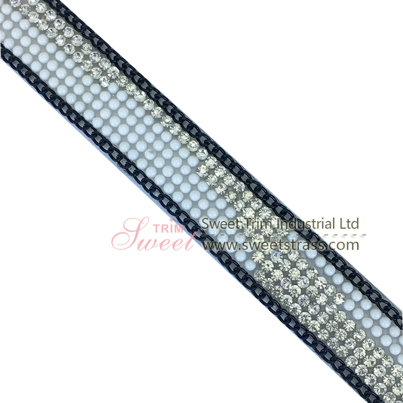 Hotfix Rhinestone Trims Strass Trims Strass Collected Hotfix Trims for jeans
