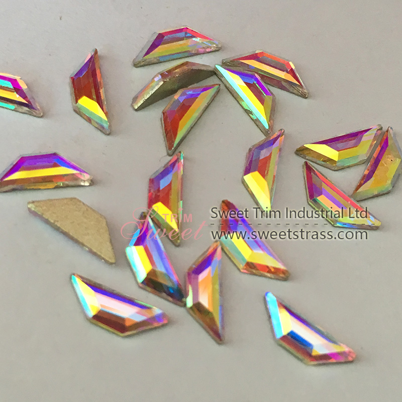 Colorful Nail Art Crystal Diamond Flatback Design Rhinestones For 3d Nail Art Decorations